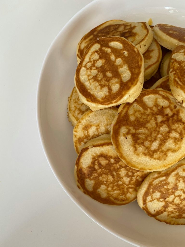 pumpkin pancakes on a plate