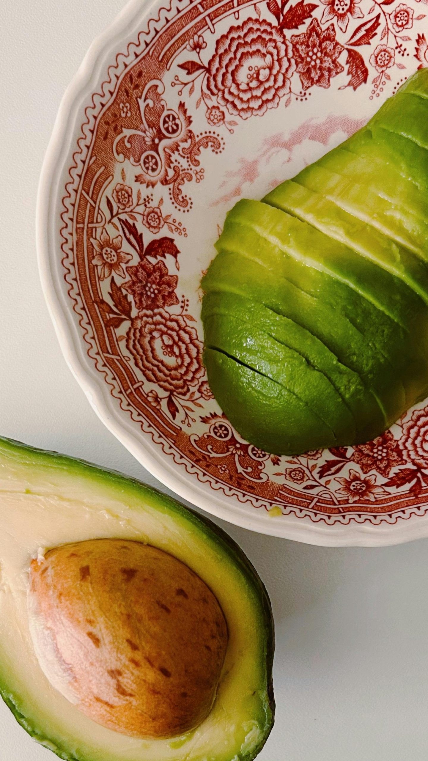 avocado on a plate