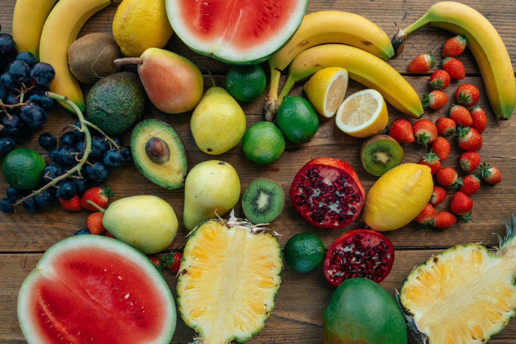 different fruits on a table