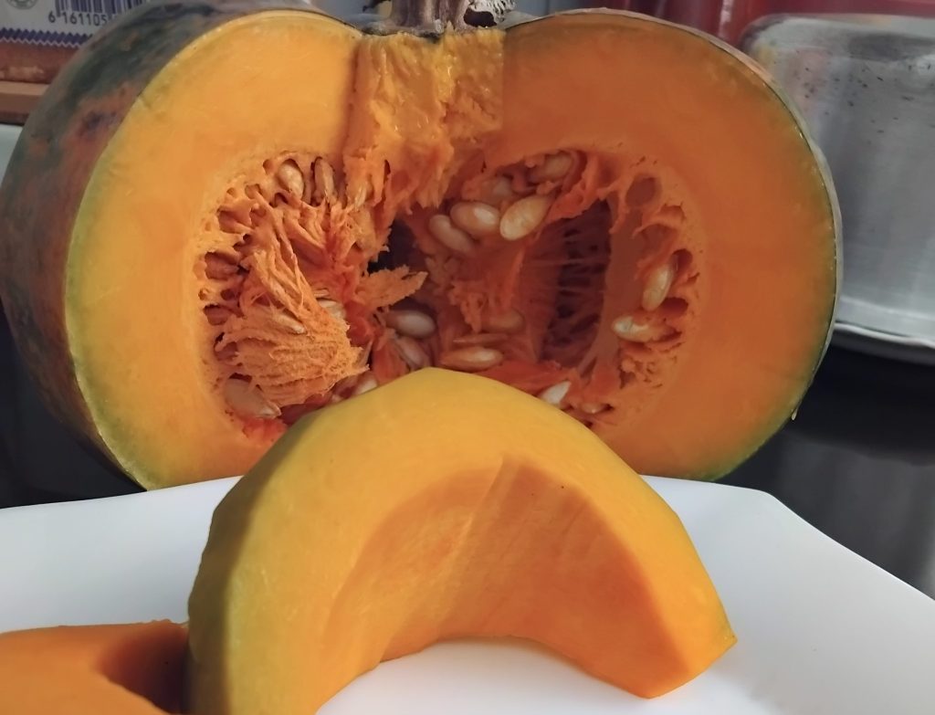 pumpkin on a plate